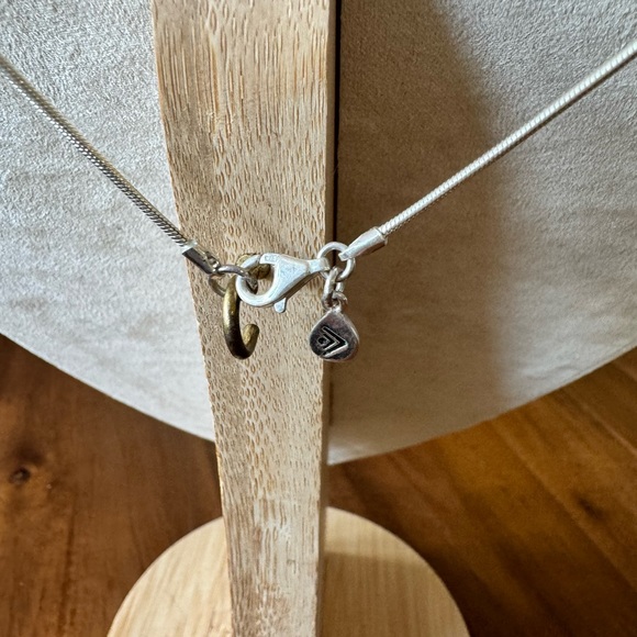 Silpada Sterling Silver and Aqua Glass Pendant Necklace - Picture 6 of 9